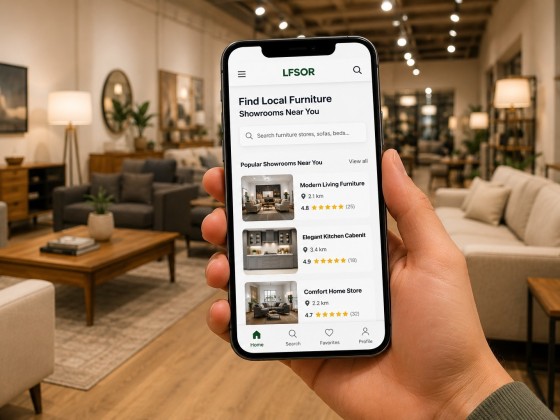 LFSOR (Local Furniture Stores On Real) lfsor.com is a digital discovery platform designed to let the customers easy find and browse the nearby furniture stores items before they visit them, if they decide to buy.